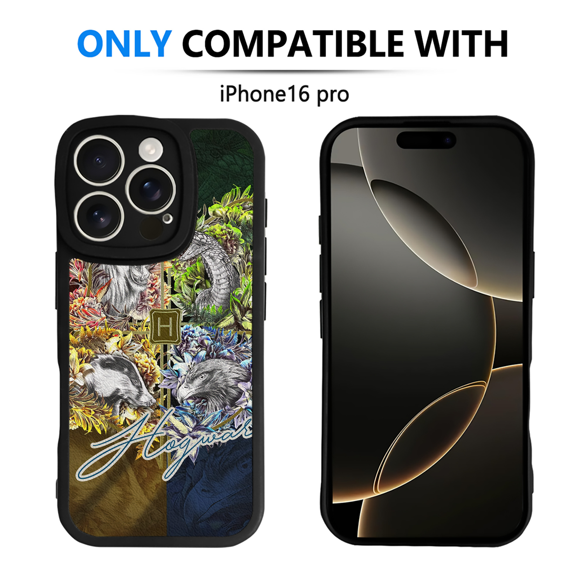 （画像用） Harry Potter ハリー・ポッターシリーズ 【iPhone 16シリーズ対応】シリコンスマホケース（レザー調） 材質：シリコン
